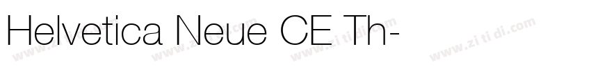 Helvetica Neue CE Th字体转换